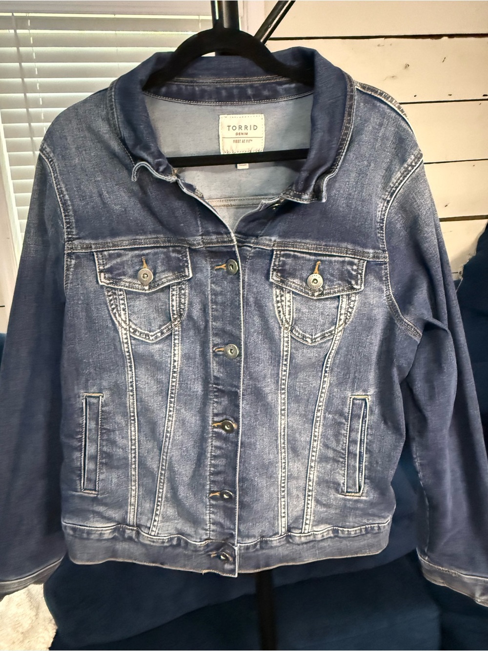 torrid Washed Blue Denim Jean Jacket